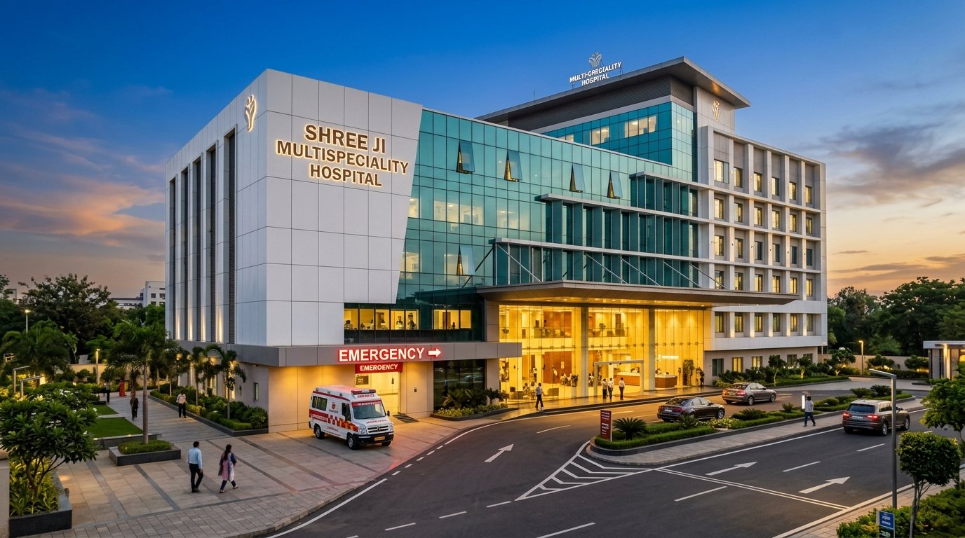 Shree Ji Multispeciality Hospital Building Damoh